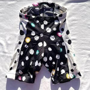 Vintage 80’s X Brand Body Designs Cycling Shorts Womens Small Polka Dot ￼